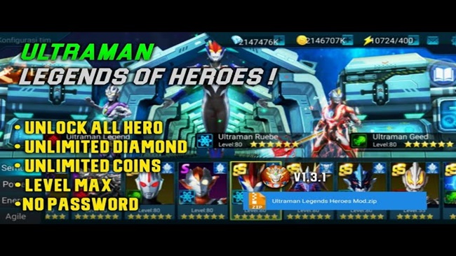 Ultraman Legend of Heroes Mod Apk